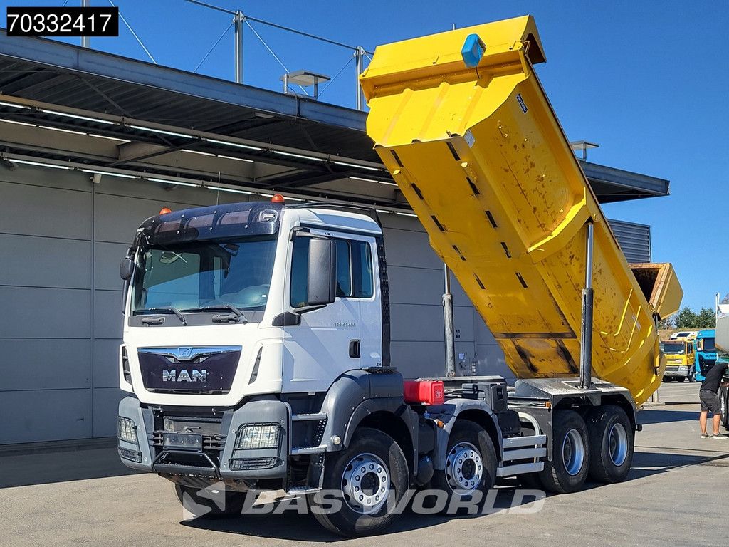 MAN TGS 41.480 8X4 15m3 tipper steel suspension Big-Axle Automatic Retarder Euro 6