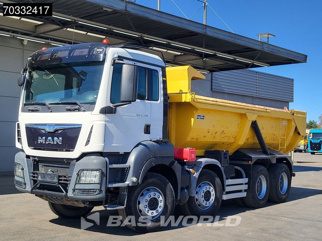 MAN TGS 41.480 8X4 15m3 tipper steel suspension Big-Axle Automatic Retarder Euro 6