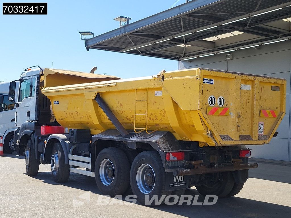 MAN TGS 41.480 8X4 15m3 tipper steel suspension Big-Axle Automatic Retarder Euro 6