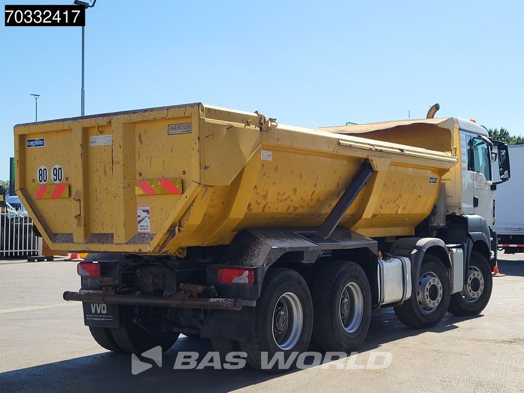MAN TGS 41.480 8X4 15m3 tipper steel suspension Big-Axle Automatic Retarder Euro 6
