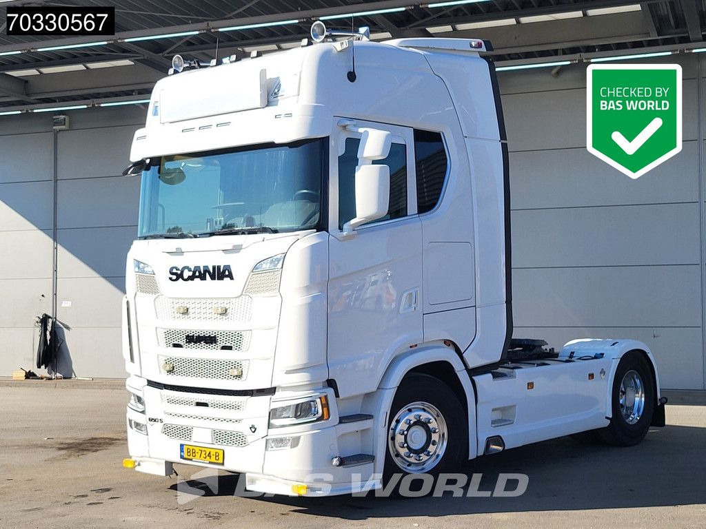Scania S650 4X2 NL-Truck APK 06-2027 Full-Air Retarder 2xTanks Leder Standklima ACC Alcoa's