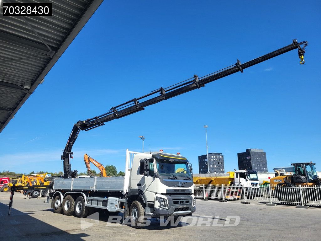 Volvo FMX FMX 420 8X4 HIAB X-HIPRO 262 E-6 Crane Kran Lift+steering axle VEB+ Euro 6