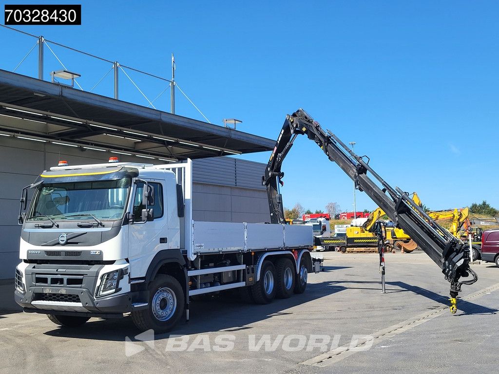 Volvo FMX FMX 420 8X4 HIAB X-HIPRO 262 E-6 Crane Kran Lift+steering axle VEB+ Euro 6