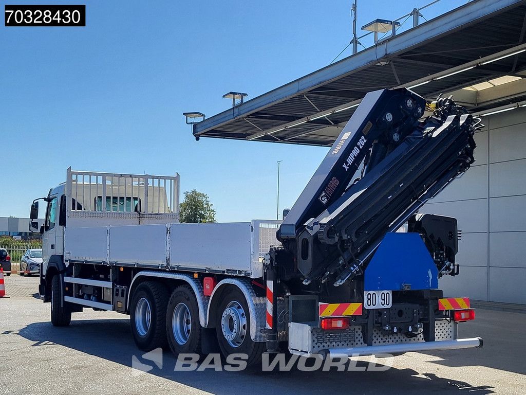 Volvo FMX FMX 420 8X4 HIAB X-HIPRO 262 E-6 Crane Kran Lift+steering axle VEB+ Euro 6