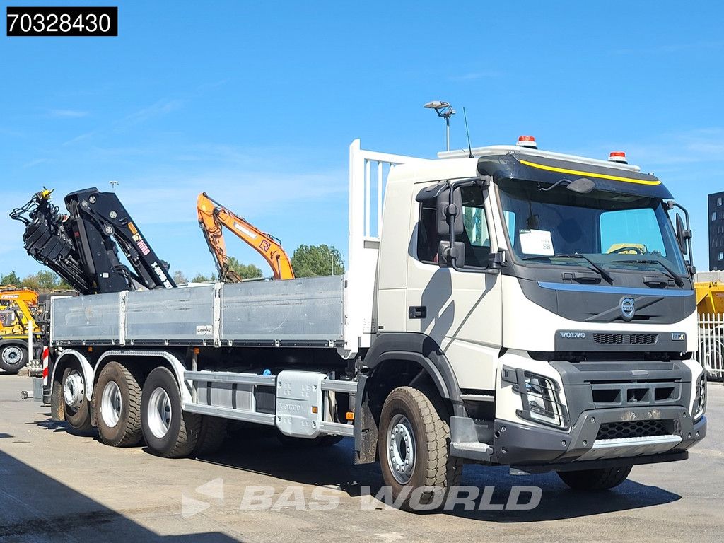 Volvo FMX FMX 420 8X4 HIAB X-HIPRO 262 E-6 Crane Kran Lift+steering axle VEB+ Euro 6