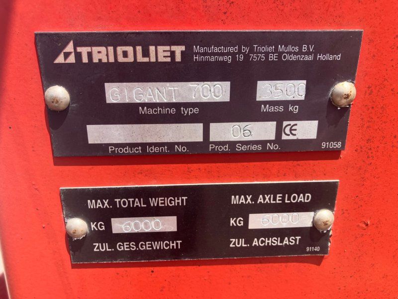 Trioliet Gigant 700