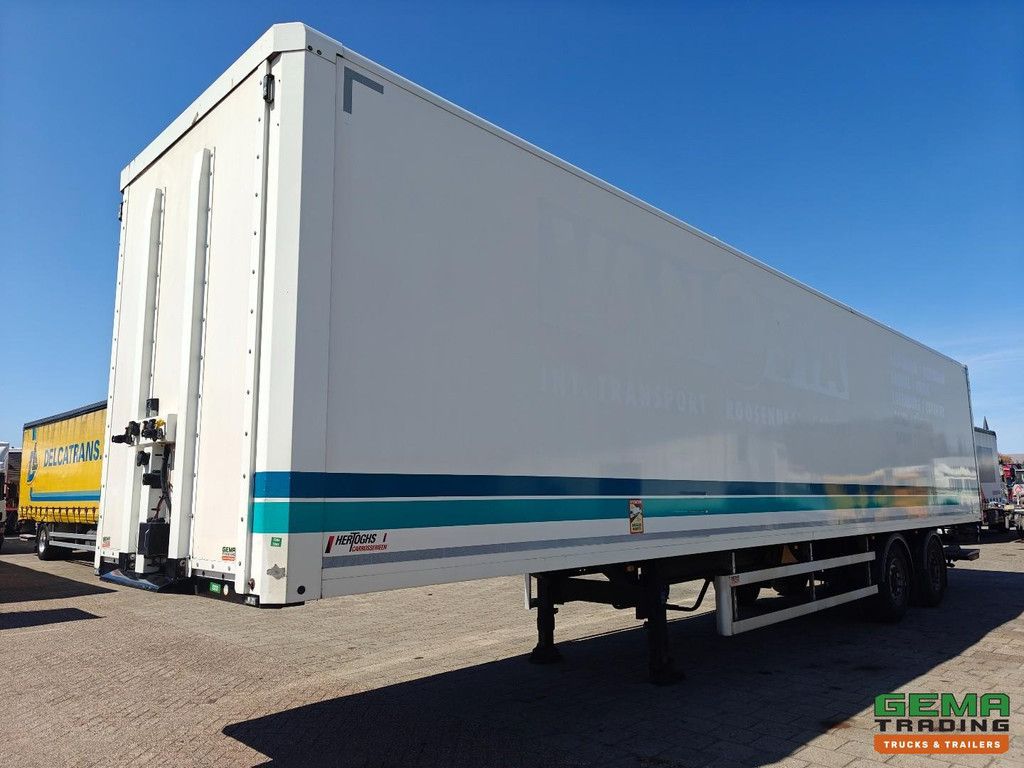 Hertoghs LPRS18 2 Achsen BPW – Liftachse – Lenkachse (Tridec) – Dhollandia 2000 kg Unterschiebe-Heckklappe