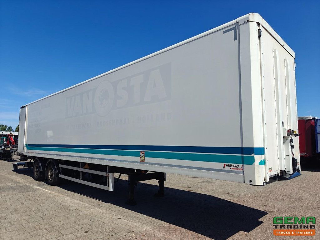 Hertoghs LPRS18 2 Achsen BPW – Liftachse – Lenkachse (Tridec) – Dhollandia 2000 kg Unterschiebe-Heckklappe