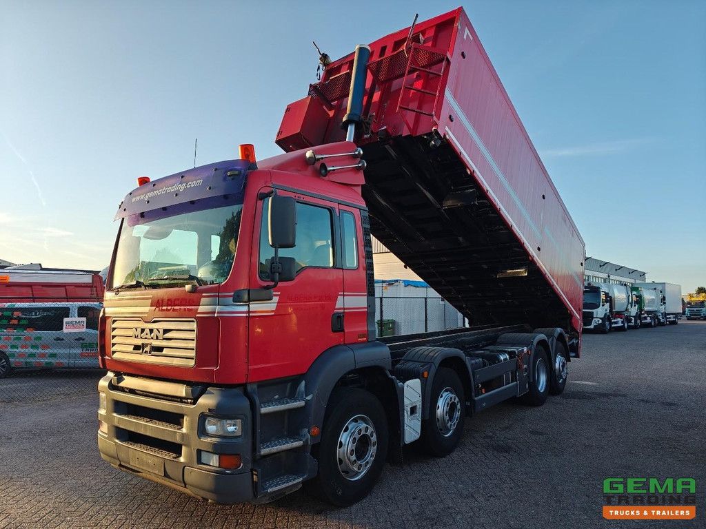 MAN TGA 35.410 8x2/4 Day Cab Euro3 - Aluminum Tipper 33.4 m³ - Manual Transmission - Tarpaulin - Belgian Registration