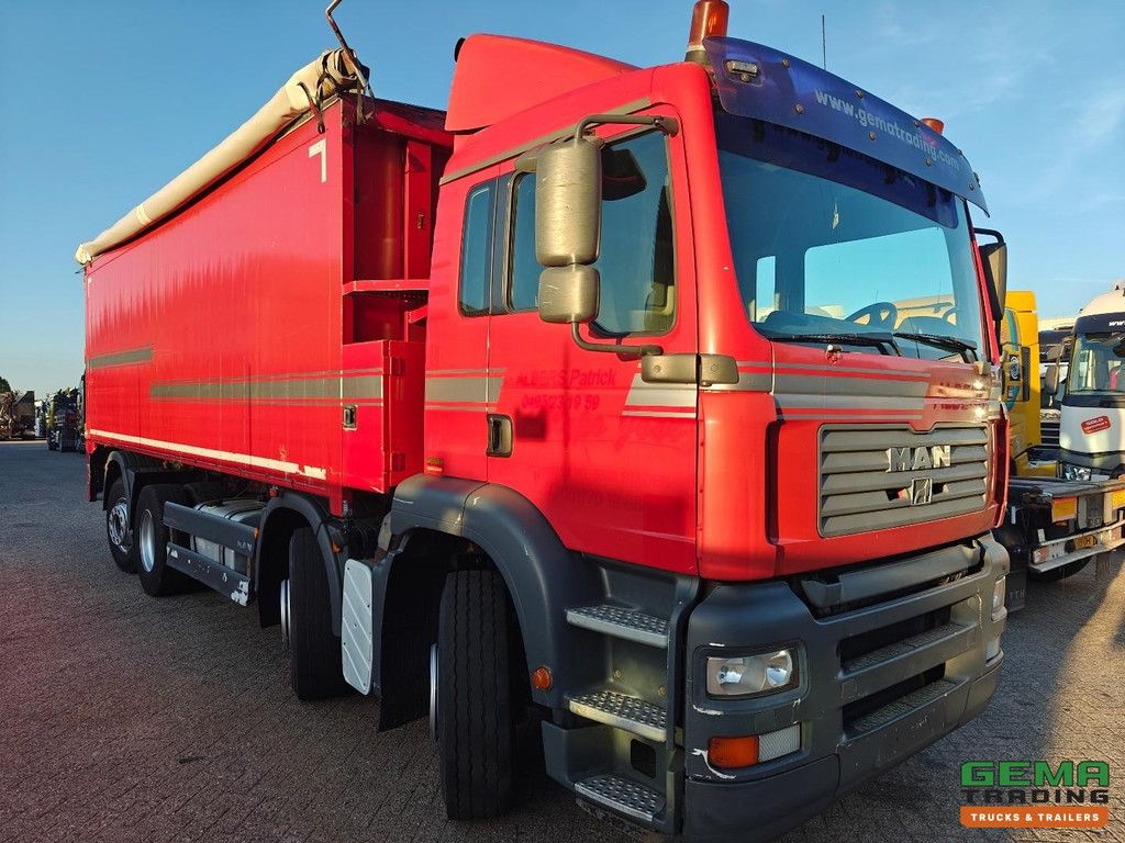 MAN TGA 35.410 8x2/4 Day Cab Euro3 - Aluminum Tipper 33.4 m³ - Manual Transmission - Tarpaulin - Belgian Registration