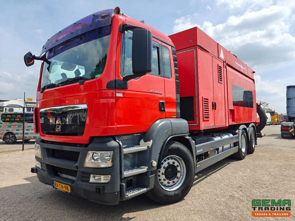 MAN TGS 28.440 6X2-4 BL Euro5 Tageskabine – RSP 2 Turbine – Saugbagger 8 m³ – Hydrostatischer Antrieb – Saugpumpe
