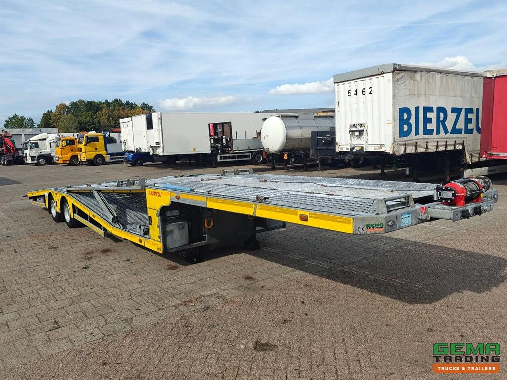 Aksoylu 2 AXLE SEMI TRAILER AutoTransporter 4 Loader - 4300 KG Winch + Remote - LiftDeck - FullyEquipped 04/2027 APK