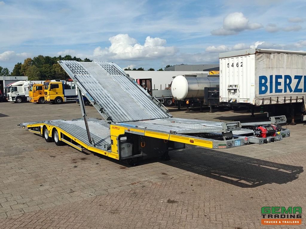 Aksoylu 2 AXLE SEMI TRAILER AutoTransporter 4 Loader - 4300 KG Winch + Remote - LiftDeck - FullyEquipped 04/2027 APK