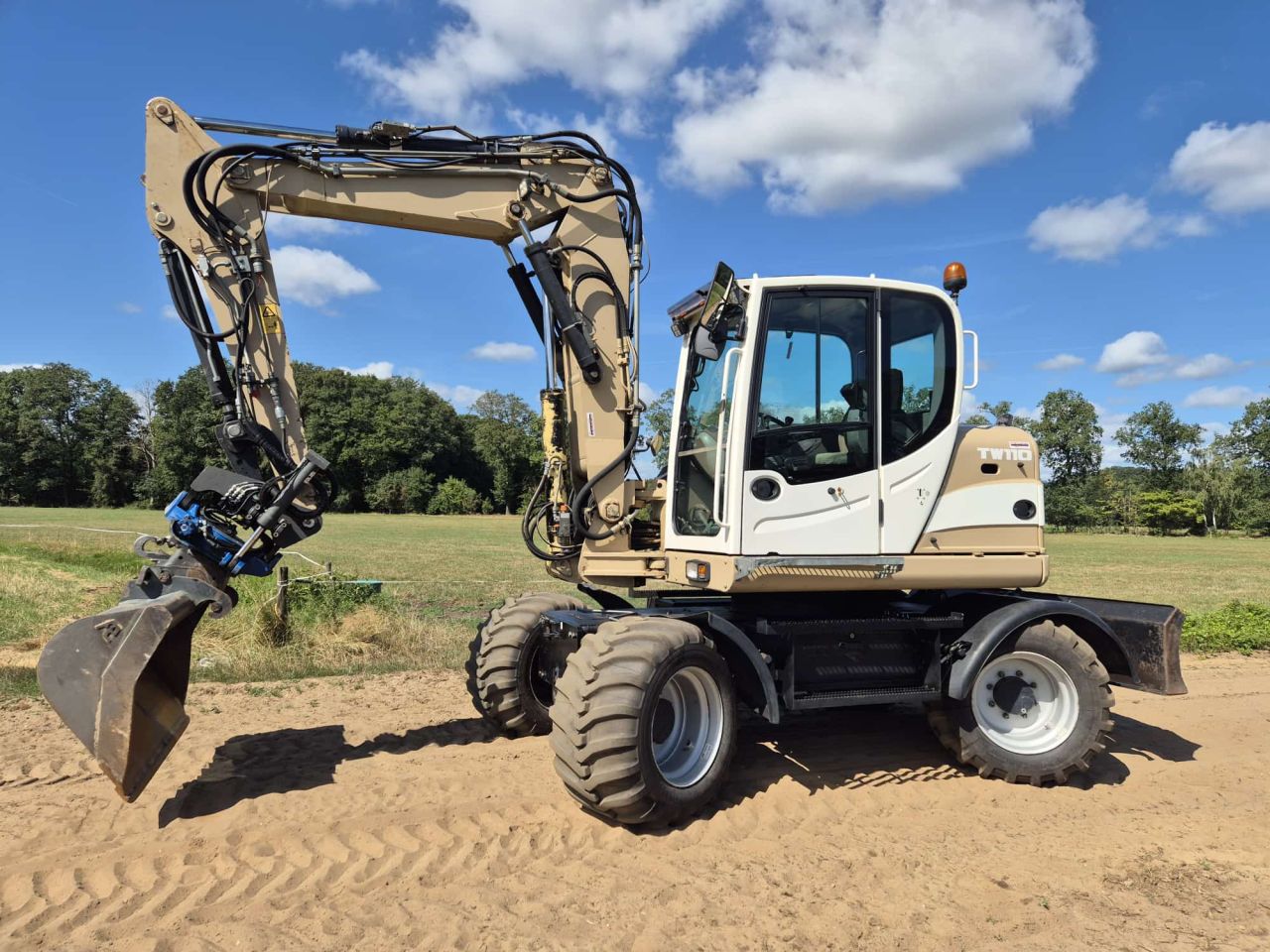 Nette Terex TW 110 mobiele kraan met draaikantelkop