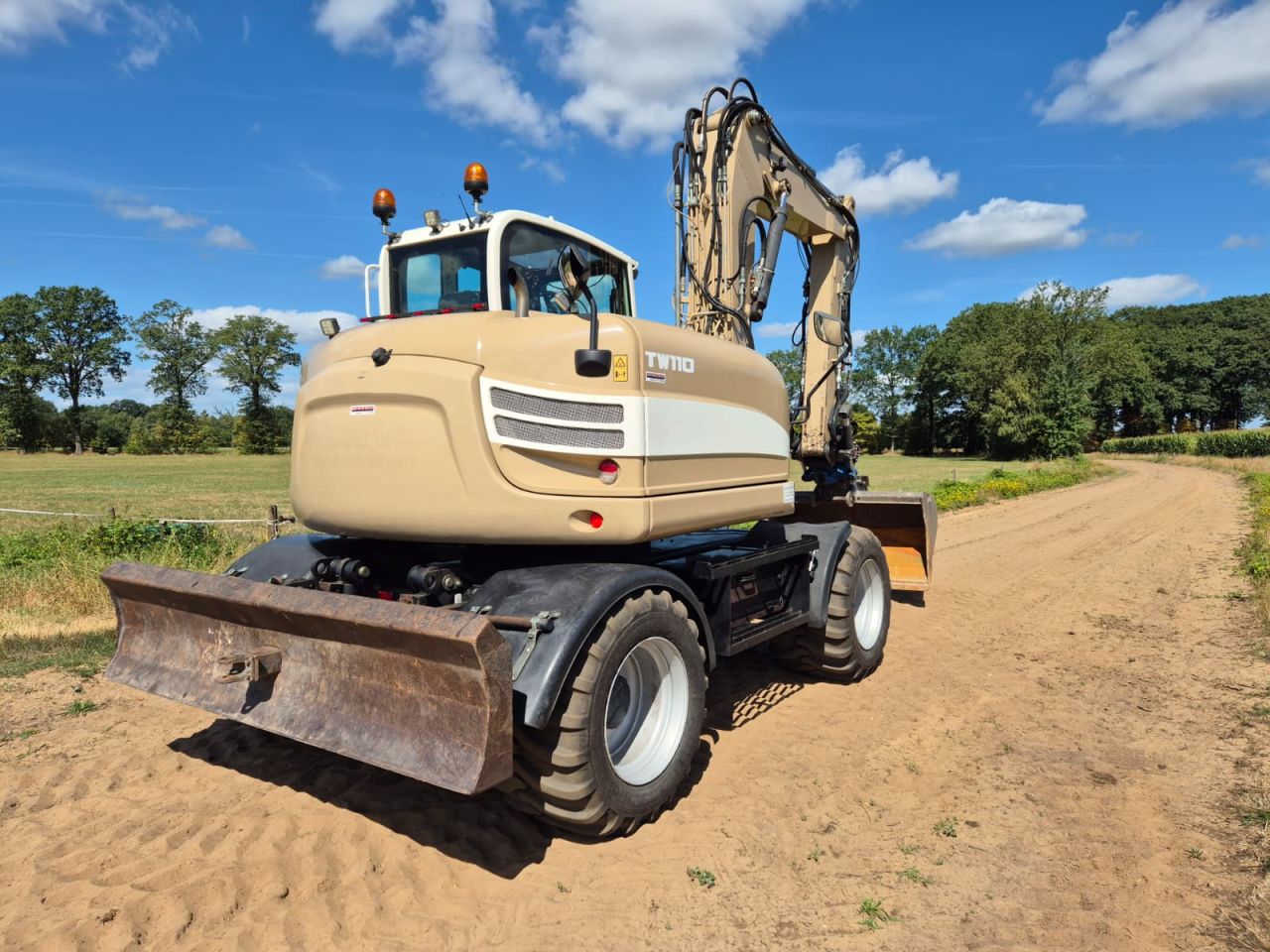 Nette Terex TW 110 mobiele kraan met draaikantelkop