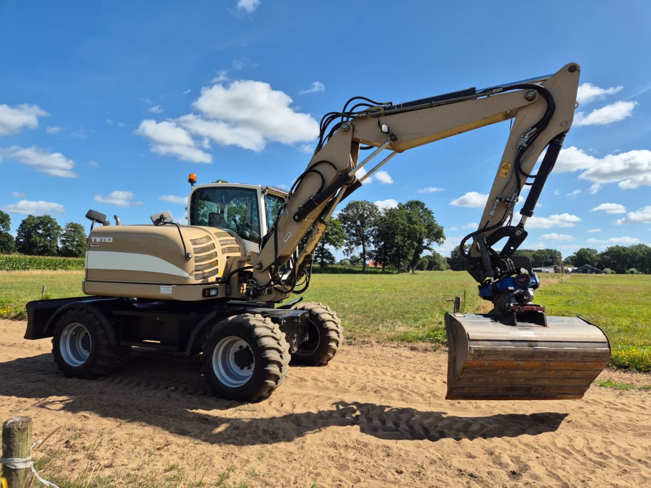Nette Terex TW 110 mobiele kraan met draaikantelkop