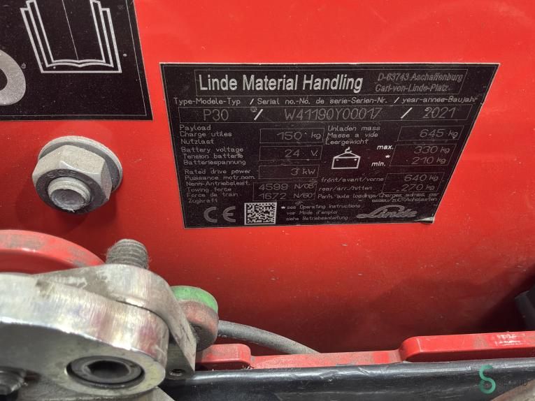 Tractors Electric Linde P30 2021