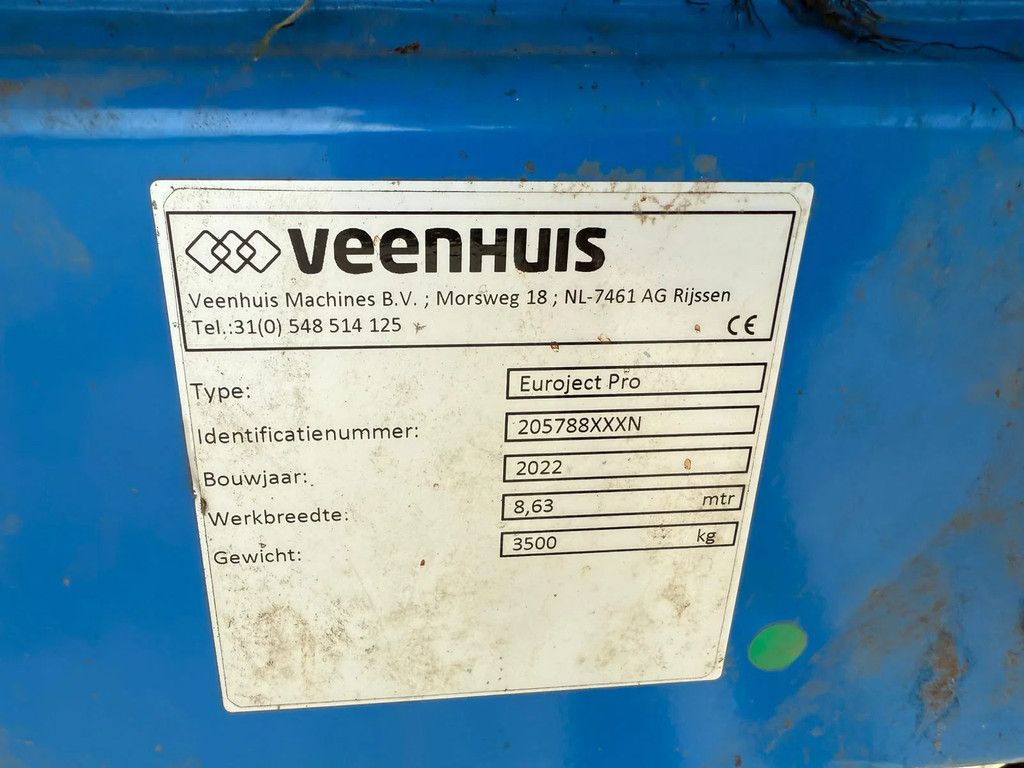 Veenhuis Euroject PRO 8.63 Zodebemester Bemester Veenhuis Joskin