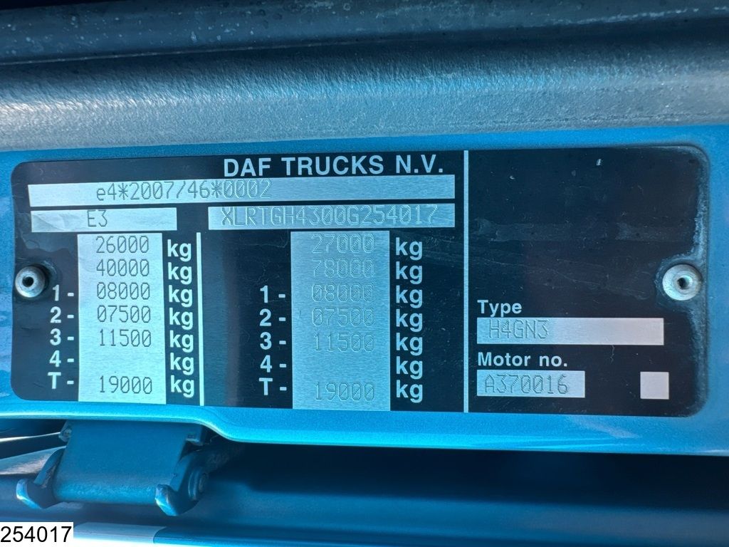 DAF XF 530 6x2, EURO 6, ACC, Retarder, Standairco
