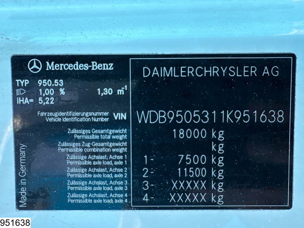 Mercedes Atego 1828 Manual, ADR, Esterer, 13.400 L, 2 Comp