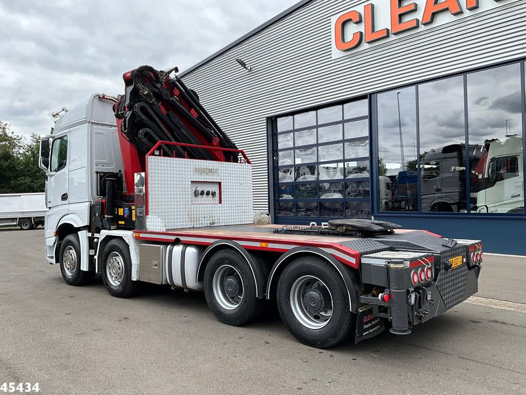 Mercedes-Benz Arocs 3251 8x4 Euro 6 Retarder HMF 85 Tonmeter laadkraan Fly-Jib