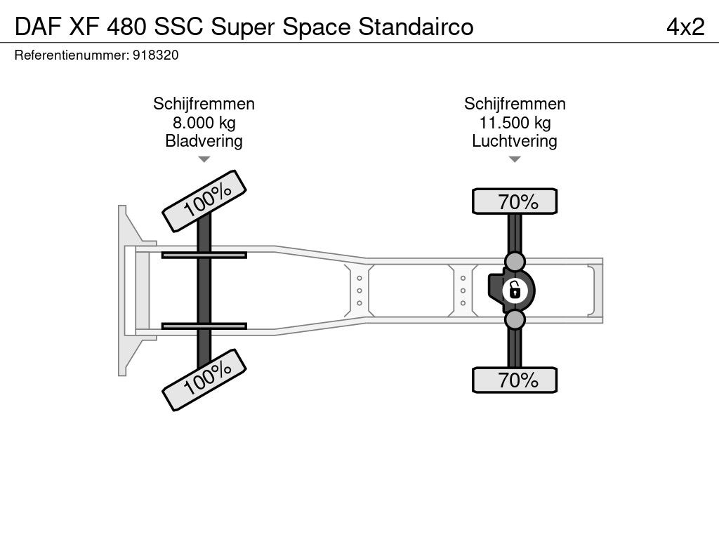 DAF XF 480 SSC Super Space Standairco