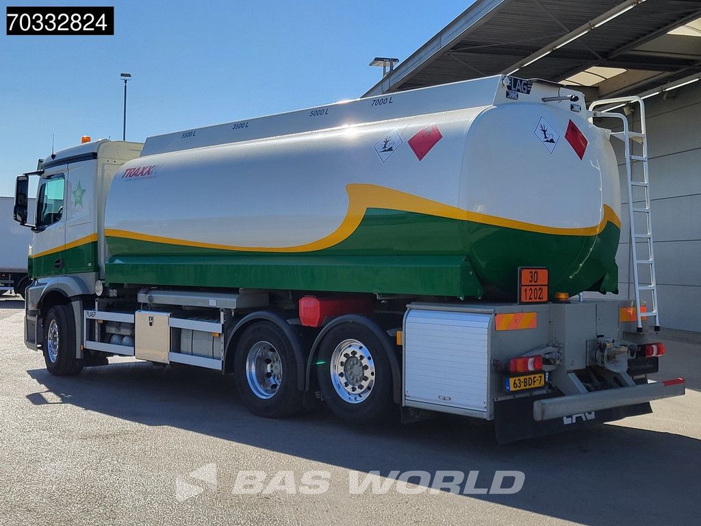 Mercedes Actros Actros 2545 6X2 NL-Truck 22.600 liter LAG Fuel tanker 4 compartments Lift+steering axle Euro 6