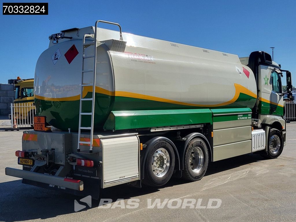 Mercedes Actros Actros 2545 6X2 NL-Truck 22.600 liter LAG Fuel tanker 4 compartments Lift+steering axle Euro 6