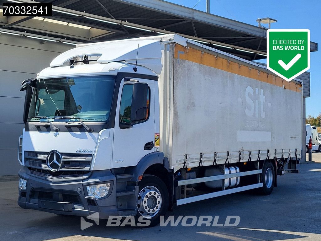 Mercedes Antos 1827 4X2 18tonner Curtainsider 2000kg Ladebordwand Automatic Euro 6