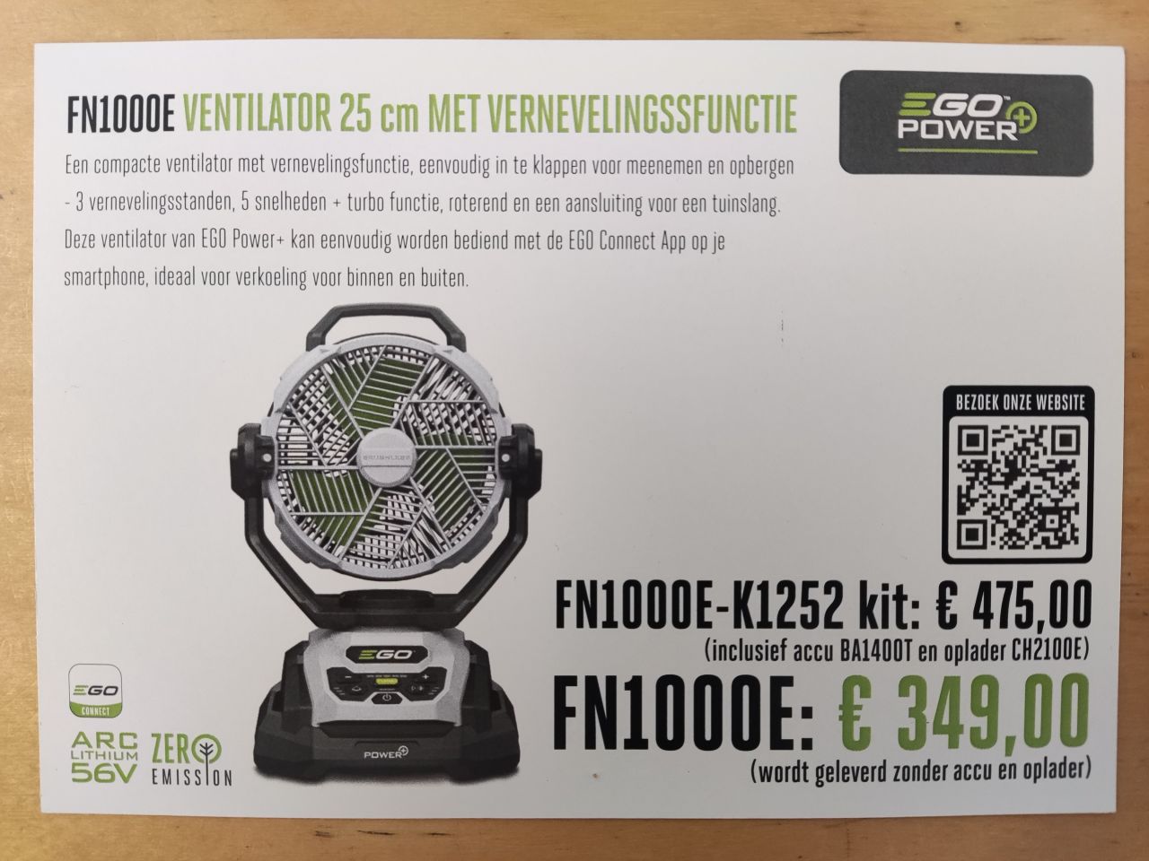 Musthave de komende dagen! (EGO ventilator met vernevelfunctie)