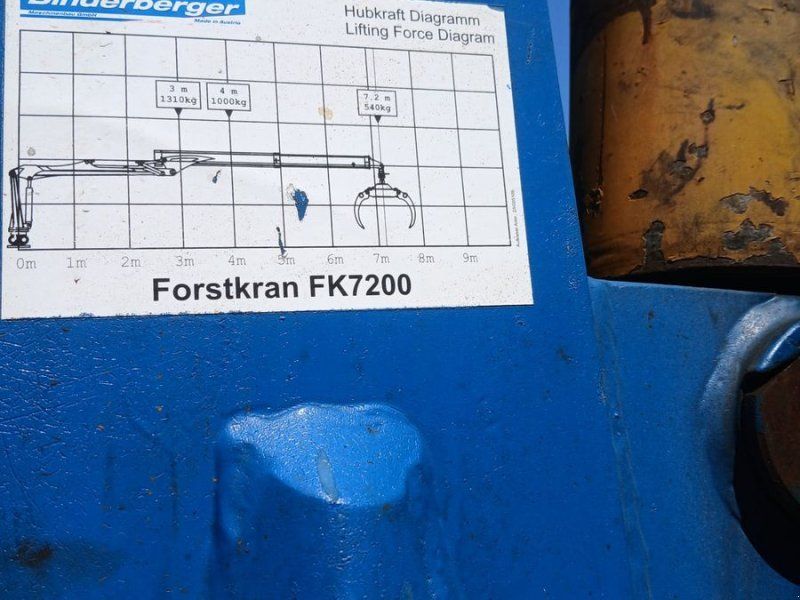 Binderberger Rückewagen RW11 mit Kran FK7200