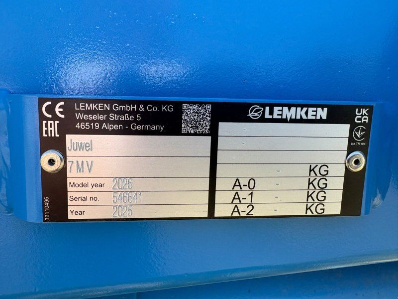 Lemken Juwel 7 MV