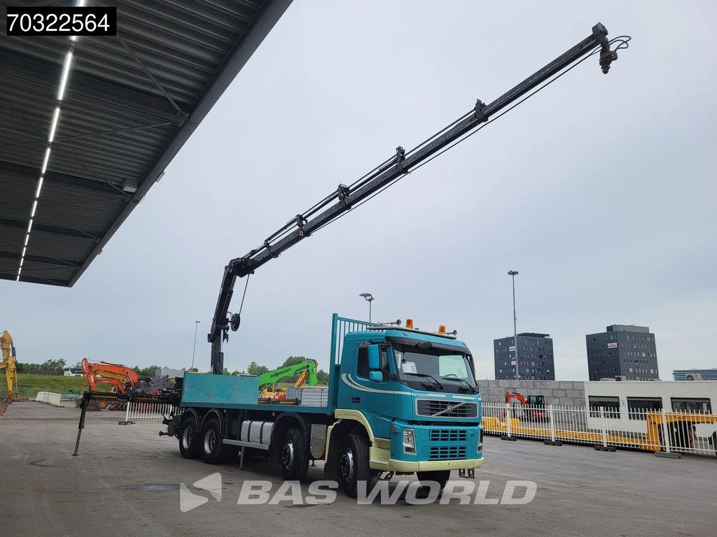 Volvo FM 400 8X4 HIAB 211 EP-5 HIDUO Kran Crane Full Steel VEB+ Euro 5