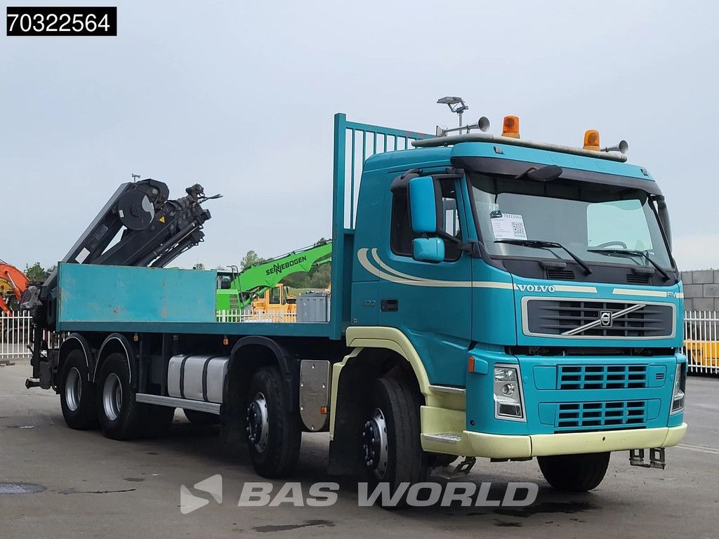 Volvo FM 400 8X4 HIAB 211 EP-5 HIDUO Kran Crane Full Steel VEB+ Euro 5
