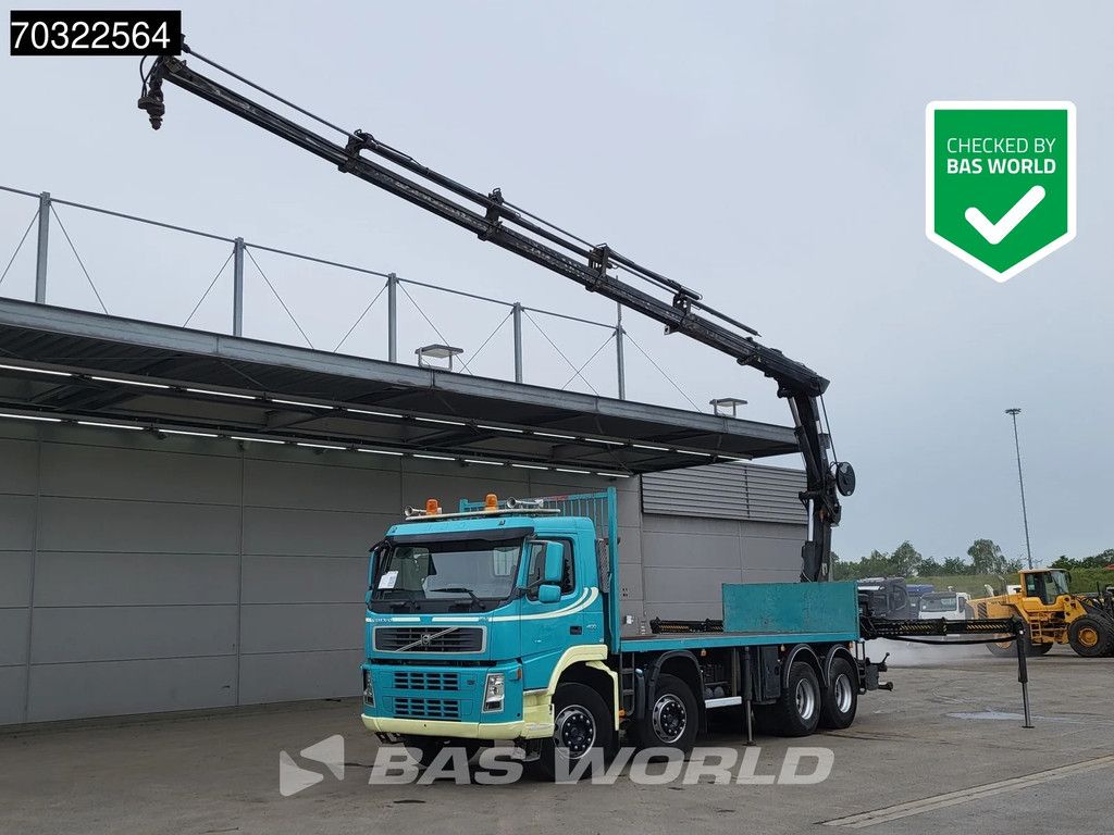 Volvo FM 400 8X4 HIAB 211 EP-5 HIDUO Kran Crane Full Steel VEB+ Euro 5