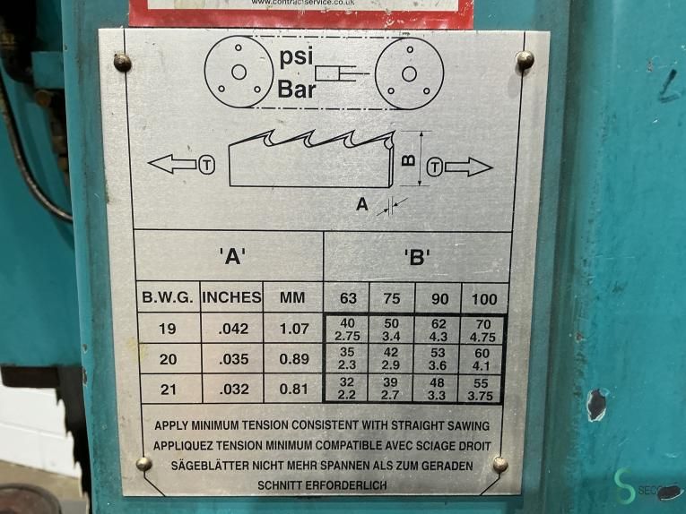 Band saw machines Stenner ST 100 2002