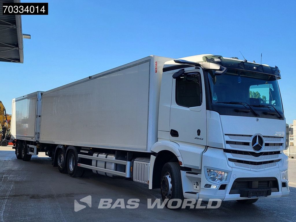 Mercedes Actros 2543 6X2 Combi 2000kg Ladebordwand Lift+steering axle Automatic Euro 6