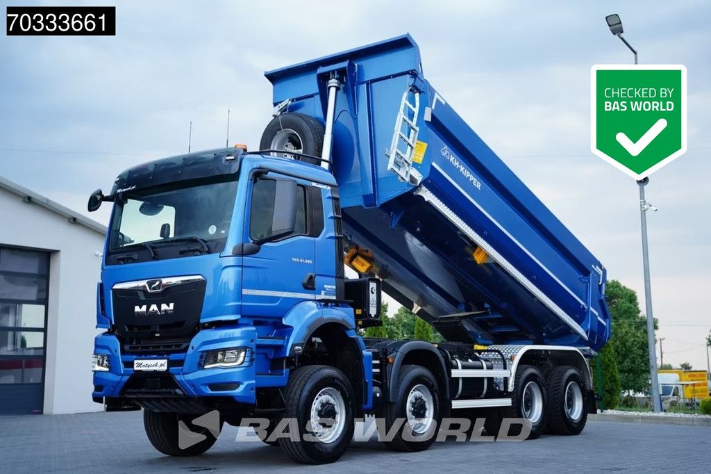 MAN TGS TGS 41.480 8X8 NEW! 8x8 19m3 KH Kipper Steel suspension Big-Axle Euro 6