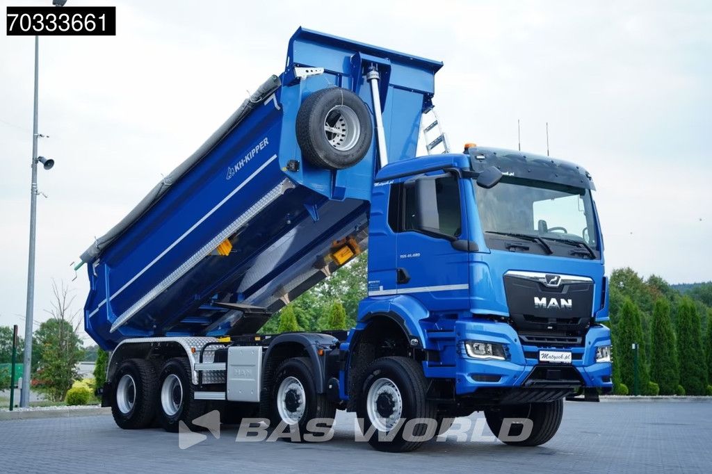 MAN TGS TGS 41.480 8X8 NEW! 8x8 19m3 KH Kipper Steel suspension Big-Axle Euro 6