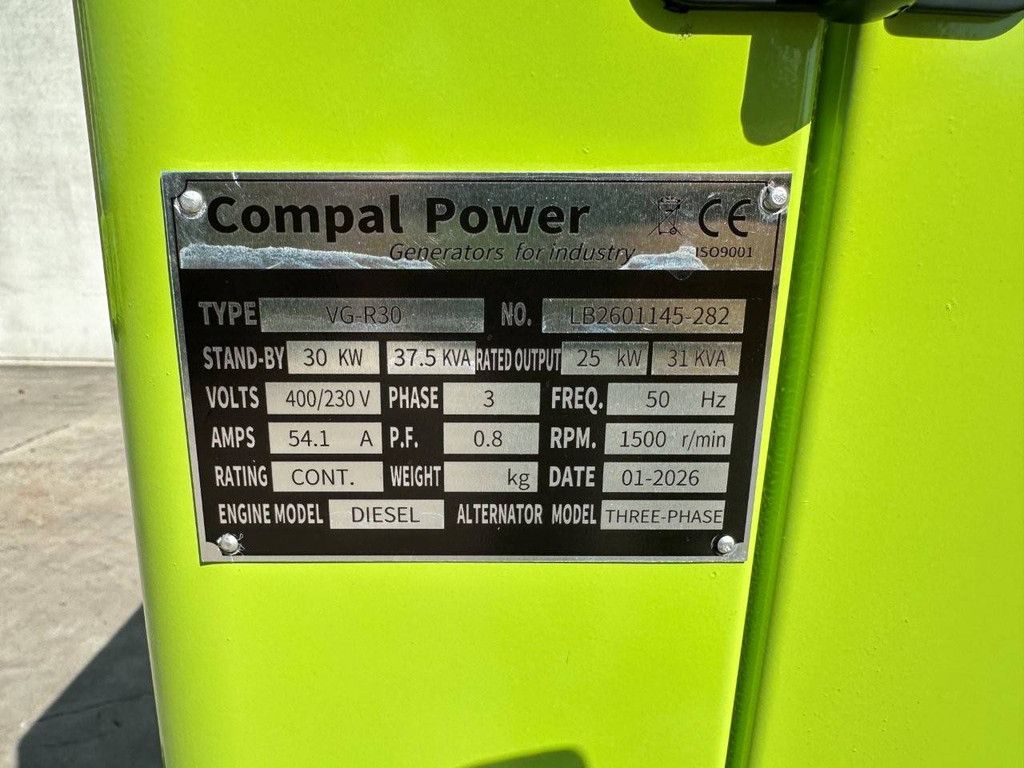 Generator Compal Power VG-R30 Diesel 2026