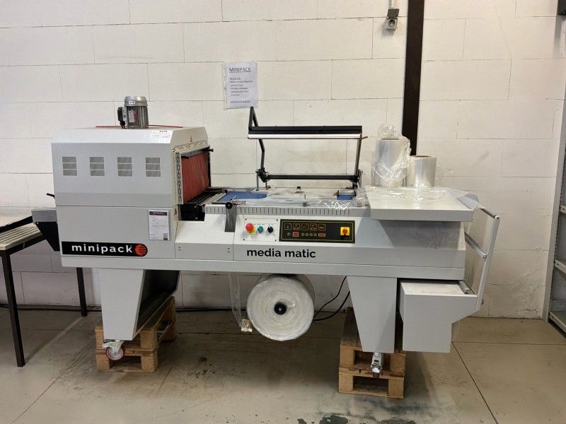 Minipack-Torre Media Matic Semi-automatische L-sealer met geïntegreerde krimptunnel