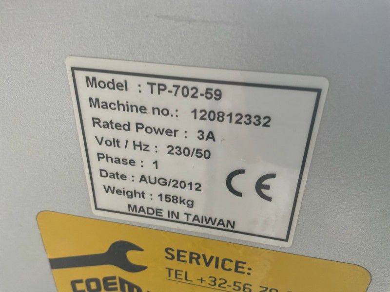 2012 Coeman TP-702-59 Omsnoeringsmachine