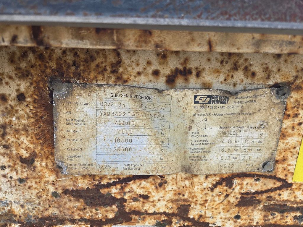 Gheysen en Verpoort 4 as luchtgeveerd