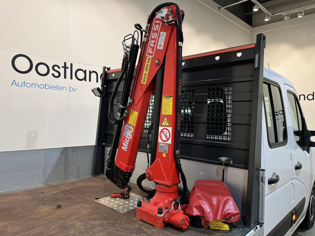 Renault Master 2.3 dCi 145 PK L3 Open Laadbak / Fassi Kraan / Euro 6 / Airco / Trekhaak / Cruise Control / 3-Zits / 20.200 KM !!