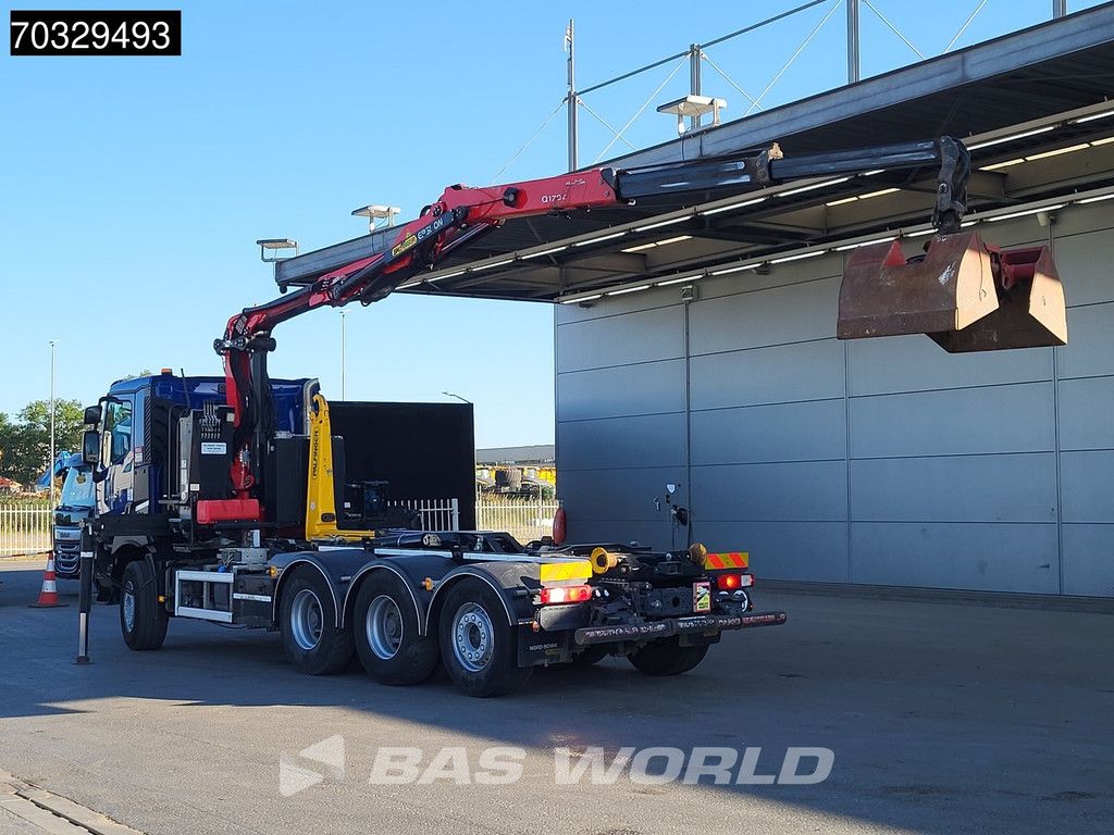 Renault C 480 8X4 Palfinger Q170Z95TR Kran Crane 20 tons hooklift Lift+steering Axle