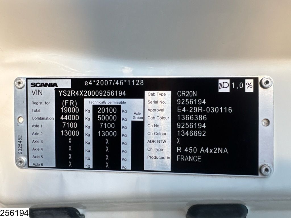 Scania R 450 EURO 6, Retarder, PTO, Standairco