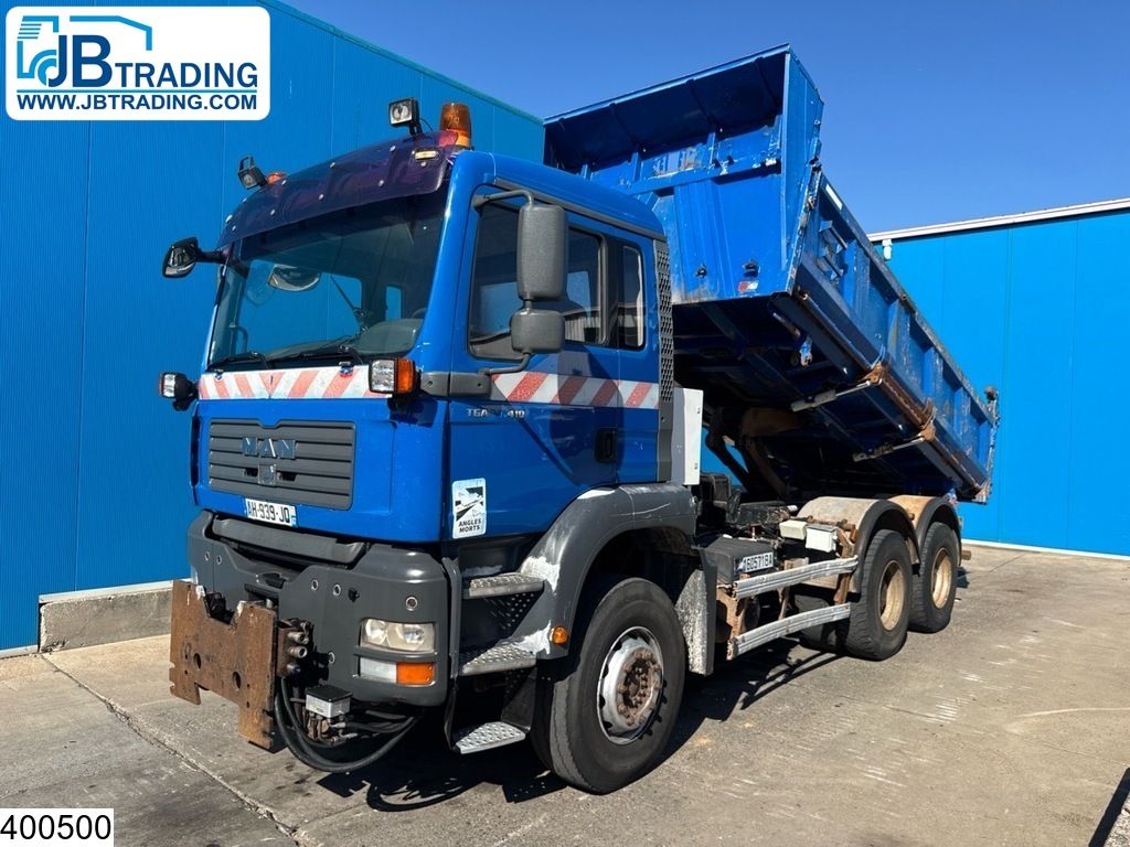 MAN TGA 33 410 6x4 Meiller, Steel suspension, Manual