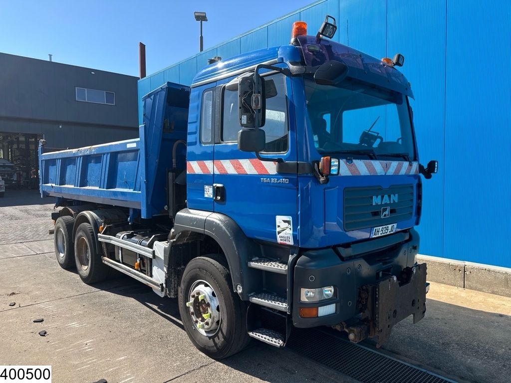 MAN TGA 33 410 6x4 Meiller, Steel suspension, Manual