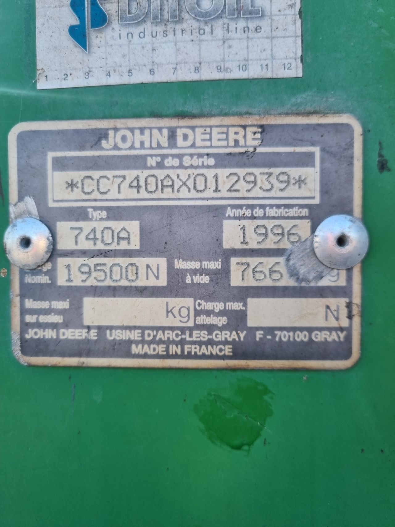 John deere tractor/trekker 6600 met voorlader
