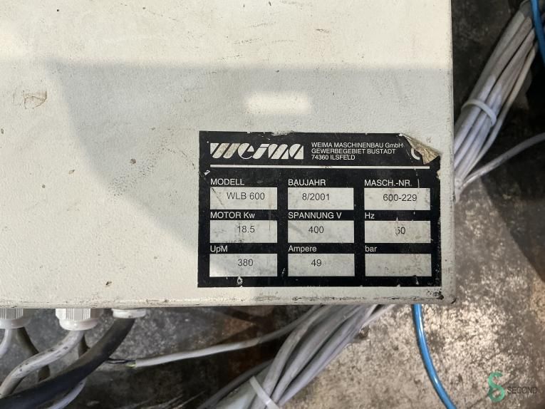 Shredders Weima WLB 600 2001 Hours 13602
